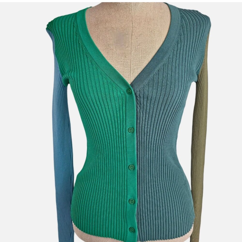 Staud Cargo Fern Multi Cardigan sz Small